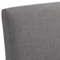 thumbnail image 4 of 55 Downing Street Myles Grey Fabric and Black Metal Dining Chair, 4 of 9