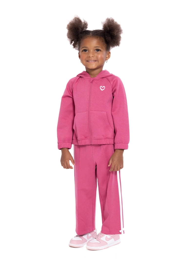 Sweat à Capuche Hi Gear Pour Fille, 5-6 Ans, Rose, Zip Intégral, Polaire, D'occasion Très Bon état