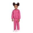 thumbnail image 3 of Wonder Nation Toddler Girls Full Zip Hoodie, Sizes 12M-5T, 3 of 6
