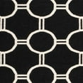 thumbnail image 2 of SAFAVIEH Dhurrie Sloane Geometric Circles Wool Area Rug, Black/Ivory, 2'6" x 4', 2 of 3