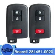 281451-0020 for Toyota Prius C Prius V RAV4 Tacoma Smart Keyless Remote Key Fob