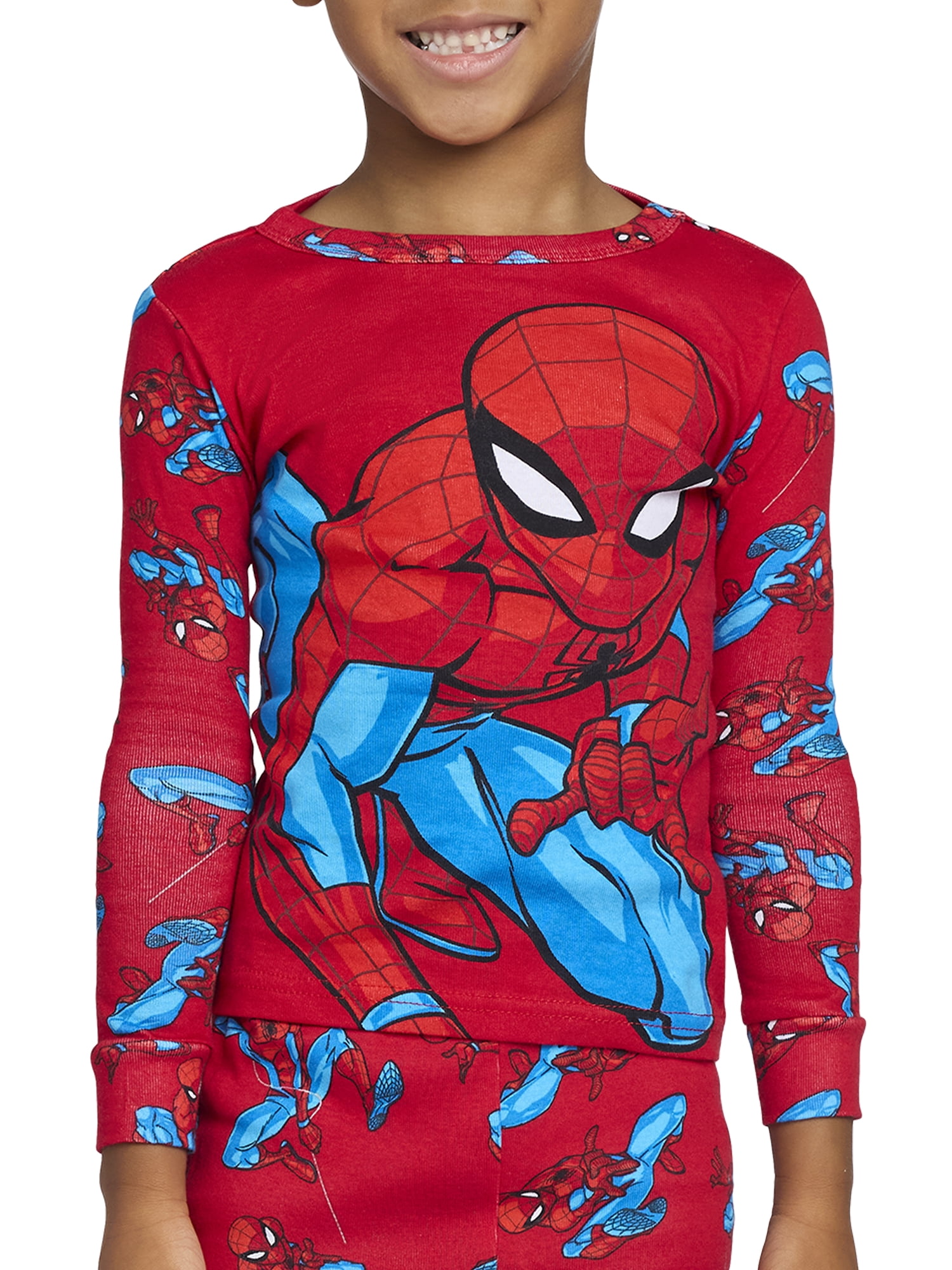 Spider-Man Toddler Long Sleeve Top and Pants Pajama Set, 2-Piece, Sizes 12M-5T