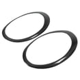 thumbnail image 1 of Car Front Lamp Frame, Carbon Fiber High Compatibility Gloss Black Glossy Headlight Eyebrow    for Auto Modification, 1 of 8