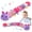 Purple, variant on baby toy music caterpillar multicolor baby toy fold rattle soft tape ruler design, bells and rattles educational toddler plush toys, suitable for newborns, boys, girls and babies over 3 months old.