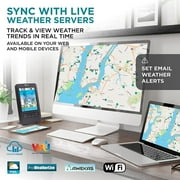 Logia ProWeatherLive Wireless Weather Station with 4-Day Forecast & Solar Power