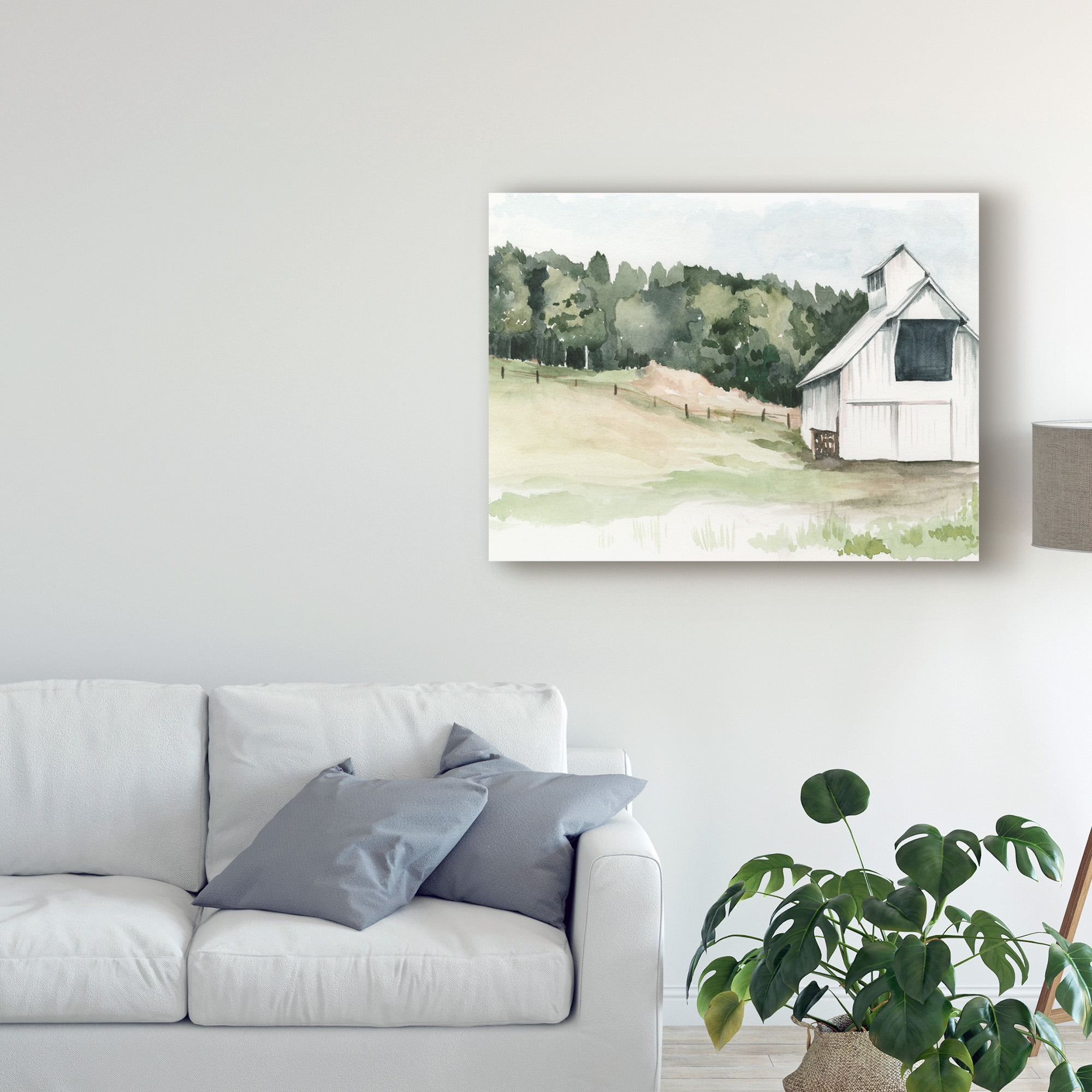 Trademark Fine Art 'Watercolor Barn III' Canvas Art by Jennifer Paxton Parker