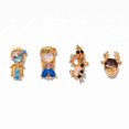 thumbnail image 5 of Nuevos pendientes bonitos de muñeco de nieve blanco ins, exquisitos pendientes de circón de princesa, conjunto para mujer, joyería de moda, 5 of 5