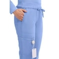 thumbnail image 3 of Cherokee Workwear Revolution Women's Scrubs Pant Mid Rise Tapered Leg Drawstring WW105, 3 of 9