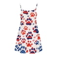 thumbnail image 6 of FamilyThread FamilyThread Girls Summer 4th Of July Dresses with Ruffle Short Sleeve Casual A-Line Swing Twirly School Sundress For 5-14Y, 6 of 7