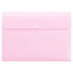 thumbnail image 4 of 10 carpetas de archivos de estilo nórdico, organizador de papel portátil, simple, para documentos, estuche, tamaño carta, maletín, sobre expandible, con botón, para oficina, escuela, papelería (rosa), 4 of 5