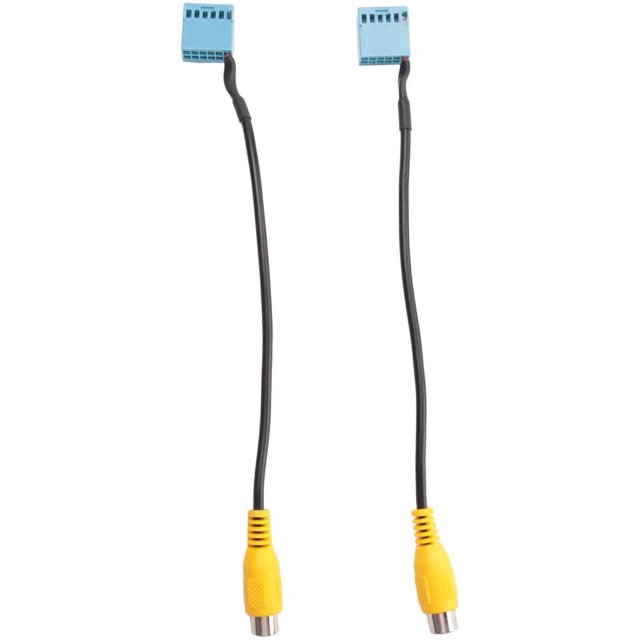 Cable convertidor de cámara de visión trasera de coche, 2 unidades, RCA, para MIB Golf RCD330 RCD330G