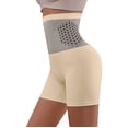 thumbnail image 3 of High Waist Tummy Control Shapewear Shorts for Women, Butt Lifting Boyshorts with Thermal Compression - Seamless Sculpting Underwear Beige L, 3 of 9