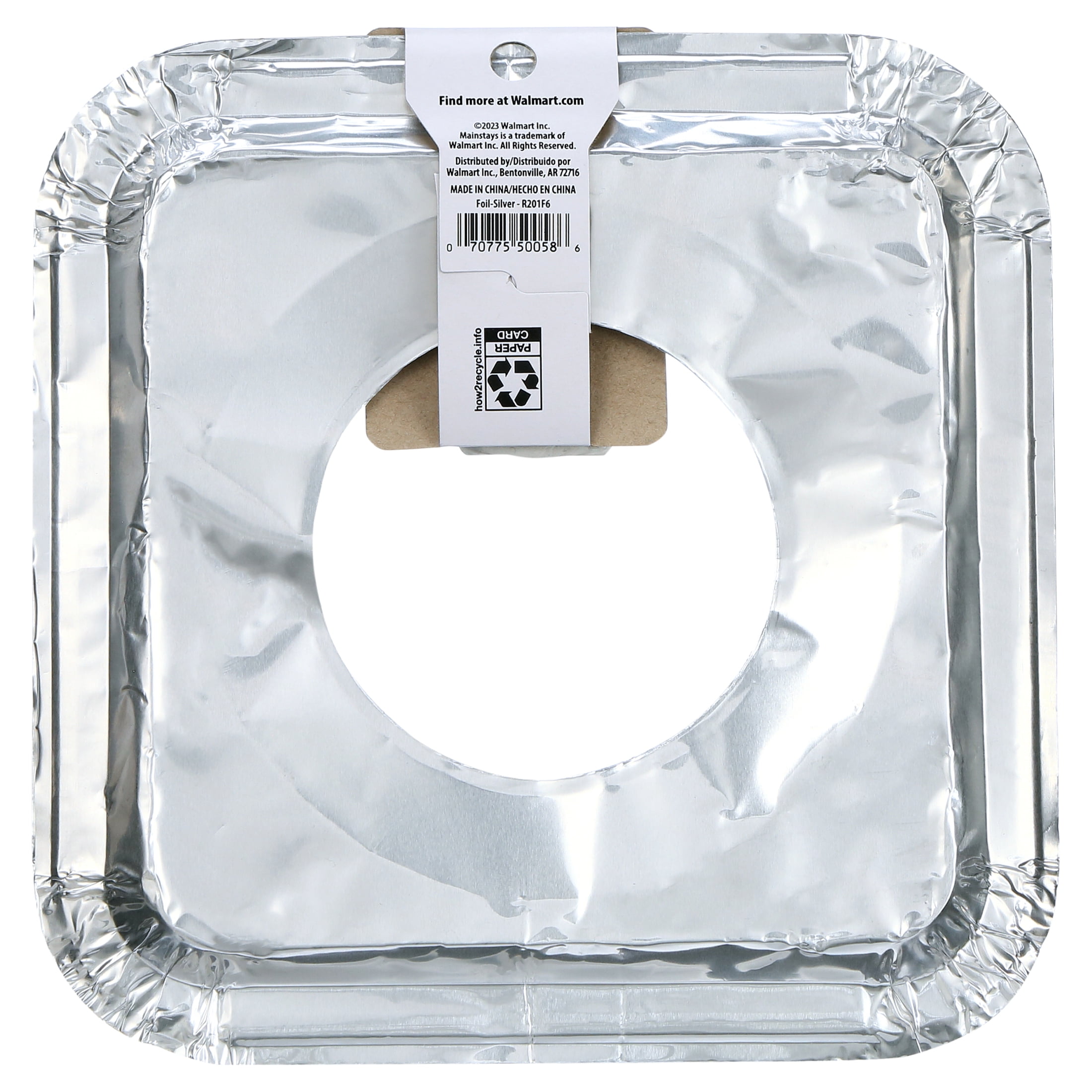 Mainstays 10 Pack Disposable Gas Aluminum Foil Drip Pan Liners