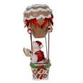 thumbnail image 4 of Kurt S. Adler 12 in. Fabriche Gingerbread Hot Air Balloon Santa, 4 of 8