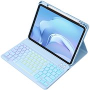 for iPad A16 Case with Keyboard - 7 Colors Backlit Keyboard for iPad 10th Generation/iPad Air 11 Inch - Wireless Folio Cover for iPad Air 10.9 Inch/iPad Pro 11 Inch 2022/2021/2020 -SkyBlue
