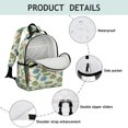 thumbnail image 4 of Beige Cartoon Dinosaurs Pattern Cute School Backpack Bag for School with Padded Back and Adjustable Shoulder Straps 15.25"x11.5"x5.25", 4 of 5