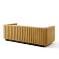 thumbnail image 5 of Modway Conjure Channel Tufted Velvet Sofa in Cognac, 5 of 6