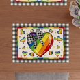 thumbnail image 2 of Rainbow Love Heart LGBTQ Placemats Set of 4 Pride Day Inclusion Lesbian Gay Bisexual Transgender Queer Homosexual Equality Table Mats Decorations 12x18 Inch, 2 of 5