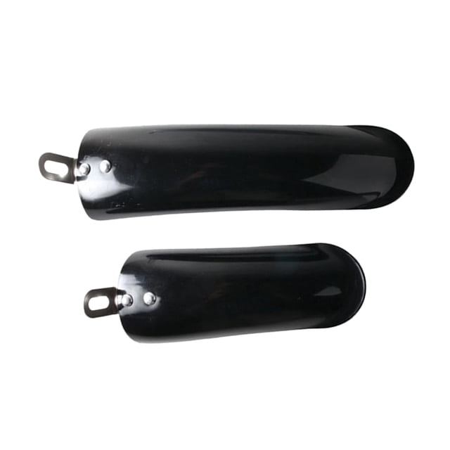 2 Pieces Folding , Guard, Front & Rear Fenders Front Rear flap Wheel Protection Full Cover Cycling Accessories Black 12inch