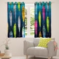 thumbnail image 3 of Erosebridal Colorful Fish Curtains, Fish Hook Fishing Blackout Curtains Teens, Rustic Farmhouse Window Curtains Drapes Bedroom Decor, Insulated Thermal Darkening Curtains 52"X84", 3 of 5