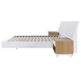 thumbnail image 3 of Nexera Oslo 4-Piece Floating Platform Bedroom Set, White, Queen, 3 of 7