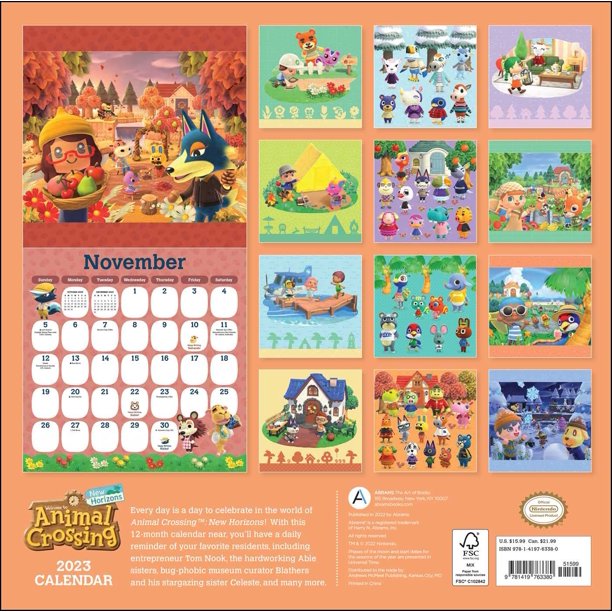 animal-crossing-new-horizons-2023-wall-calendar-calendar-walmart-com