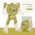 thumbnail image 2 of Green Transformable Robot Electronic Watch Toy For Kids Puzzle Design With Science Knowledge Novelty Wearable And Playable Accessory Size 5.51 Inches Educational Fun, 2 of 2