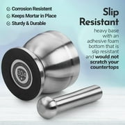 MEDca Stainless Steel Pill Crusher Mortar Pestle, 3.7 L x 5.5 H - Silver