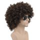 thumbnail image 3 of Peluca Karlery Afro de los años 70 y 80, corta, rizada, marrón oscuro, para hombre y mujer, 3 of 4
