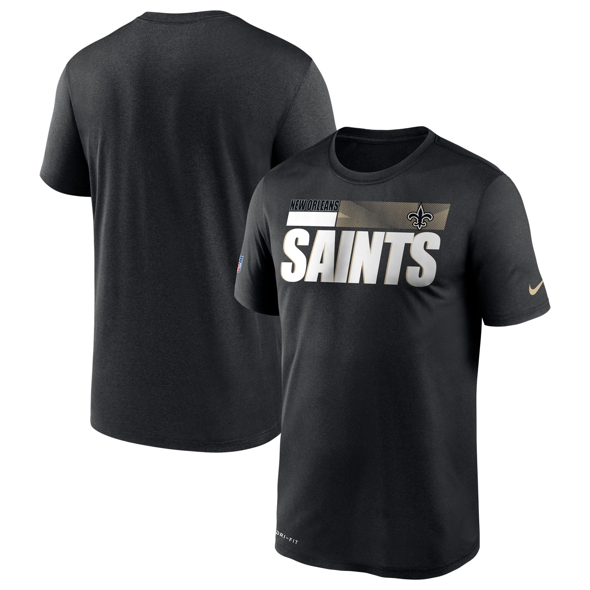 New Orleans Saints Nike Sideline Impact Legend Performance T-Shirt ...