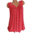 thumbnail image 1 of Ketyyh-chn99 Tank Tops Y2k Top Sleeveless Cami Shirt Slim Solid Ribbed Tank Top Red,L, 1 of 5