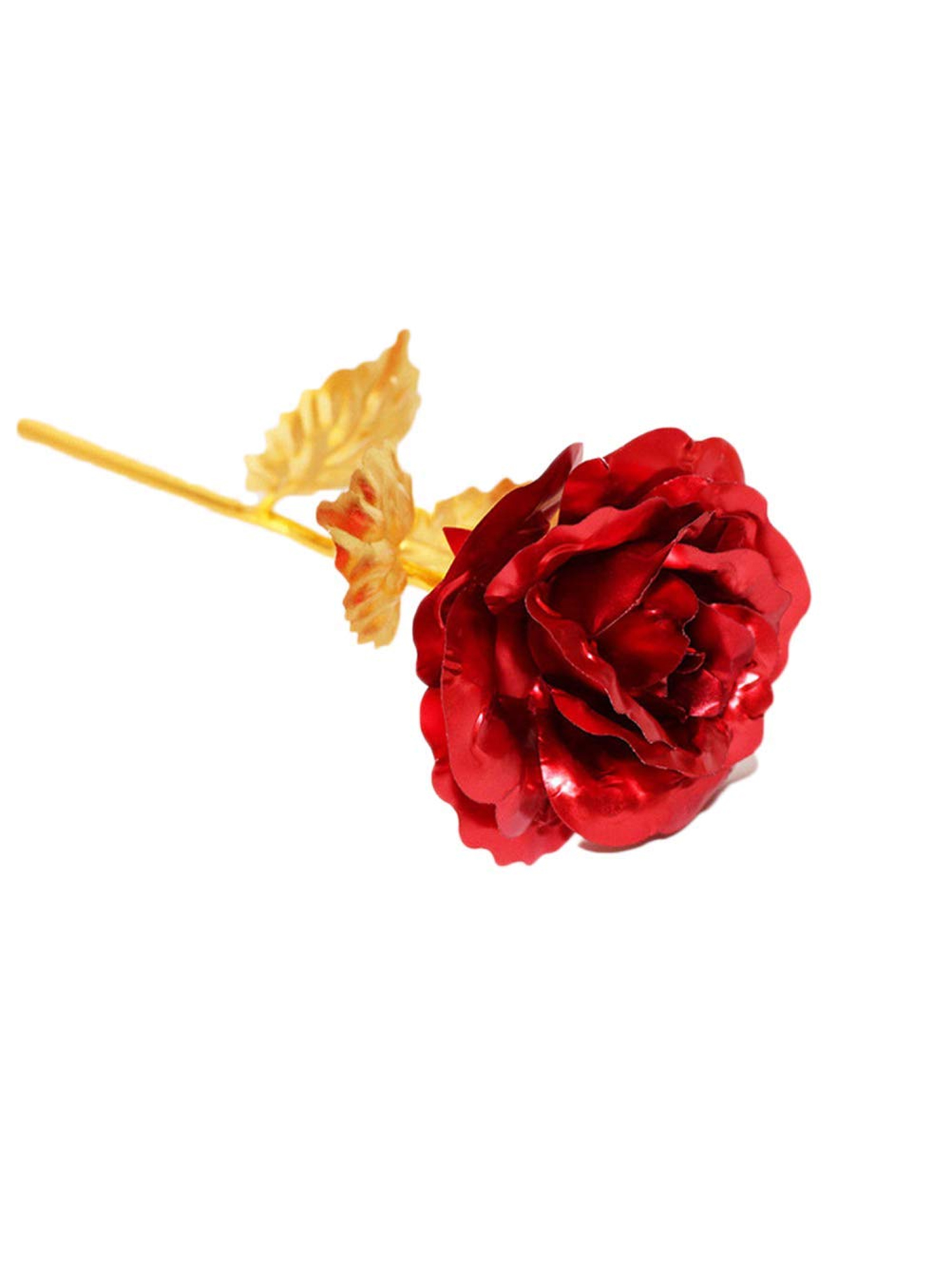 24K Gold Plated Rose Flower Valentines Day Gift Birthday Romantic Golden Flower