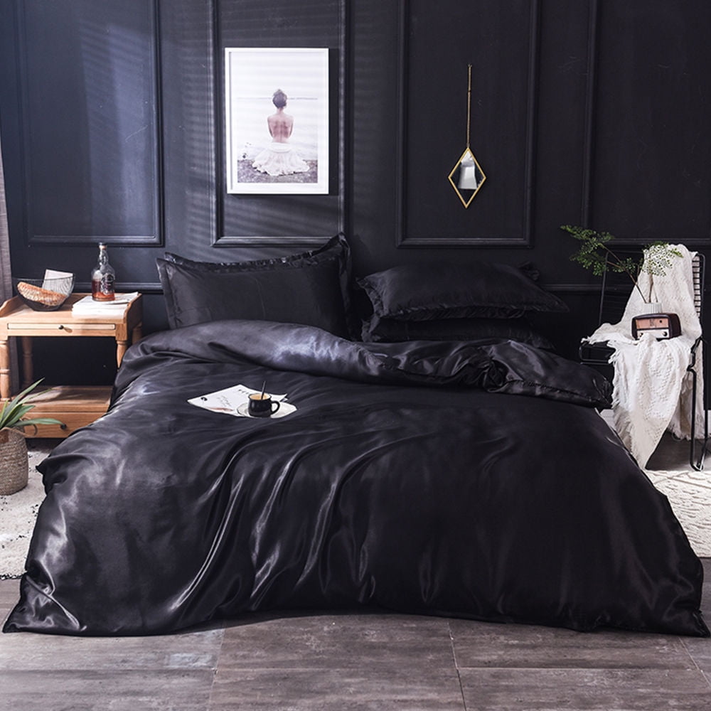 Ylhhome 4 Pcs Kit Summer Silk Sheets China Solid Bedspreads Bed Duvet Cover Sets Home Textile Bedsheet Pillowcase Queen King California Canada Ylhhome 4 Pcs Kit Summer Silk Sheets, California King Bed Silk Sheets