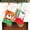 Mix-2PCS, variant on 2 Pieces Pet Christmas Stockings Pet Xmas Sock Decoration with Dog Cat Envelopes Pet Pattern Fireplace Hanging Stockings for Pet Christmas Decoration