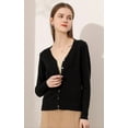 thumbnail image 3 of Sueter Mujer Moda Sweater Dama Abierto Botones Abrigo Ligero LOLE  Sueter, 3 of 7