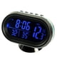thumbnail image 1 of Termómetro digital para automóvil, voltímetro, medidor de voltaje, reloj noctilucoso, alerta de escarcha (verde) Sincero Electrónica, 1 of 5
