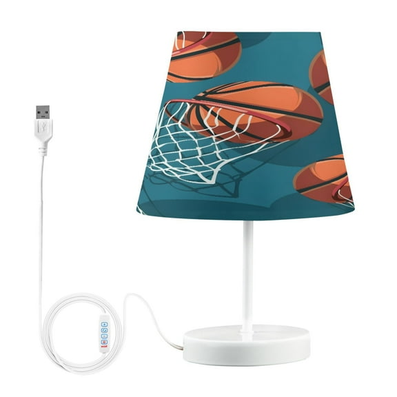 Ryvnso LED Bedside Table Lamp Basketball-a1 Bedroom Desk Lamps Nightstand Lampshade M