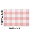 thumbnail image 2 of Pink and White Buffalo Outdoor Rug 24''x35''Checkered Plaid Front Porch Rug Cotton Woven Machine Washable Door Mat Outdoor for Layered Doormat Hello Welcome Door Mat Kitchen Farmhouse Entryway, 2 of 2