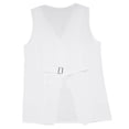 thumbnail image 6 of Ediodpoh Women's Long Linen Vest Summer Casual Sleeveless Womens Coats White M, 6 of 7