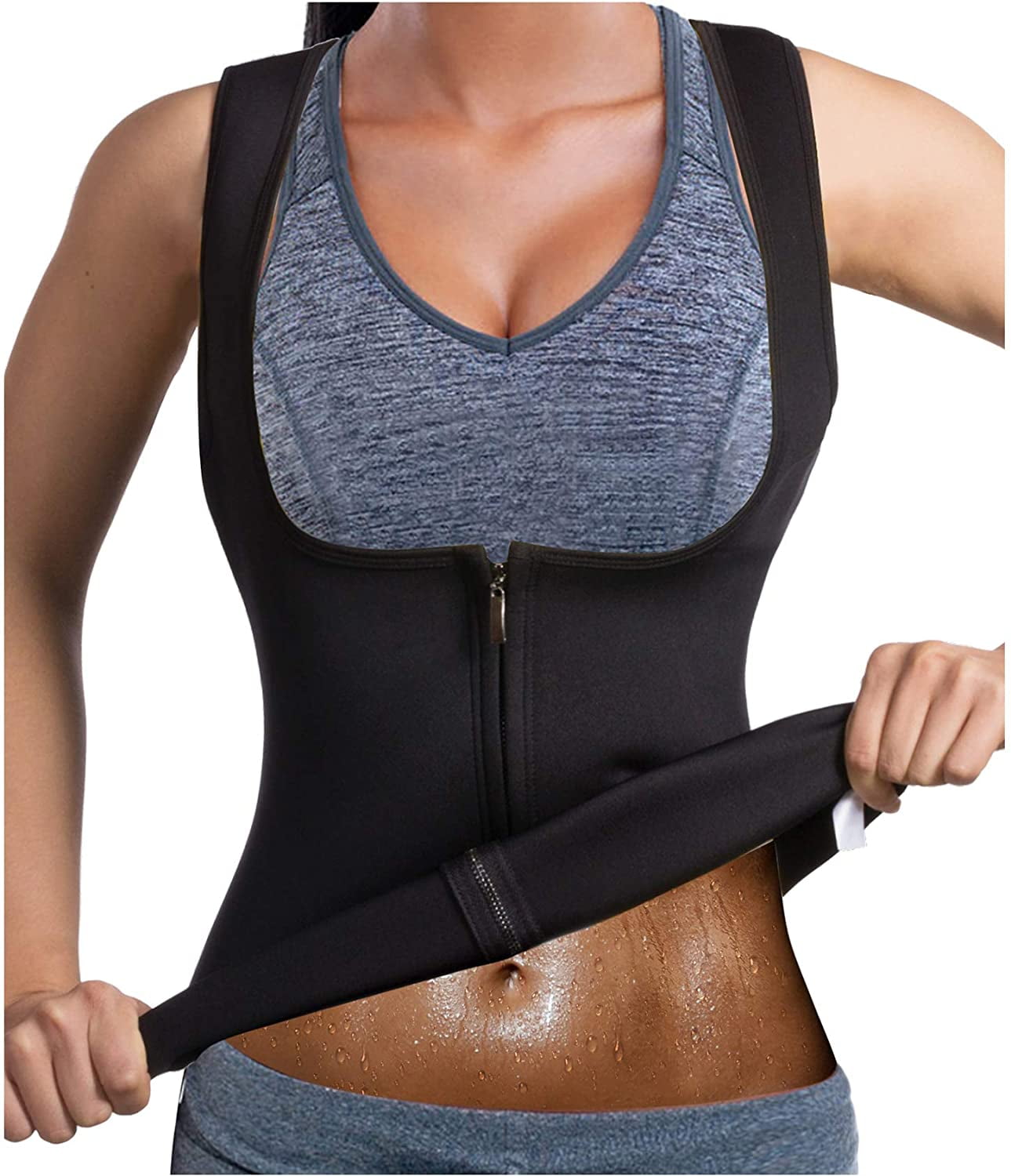 Sauna Neoprene Full Body Shaper Slimming Vest For Women Waist Trainer Underbust 