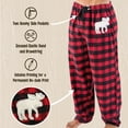 thumbnail image 5 of LazyOne Flannel Pajama Pants for Men, Male Pajamas, Moose Plaid, Small, 5 of 7