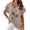 Khaki, variant on Fesfesfes Womens Tees Women V-neck Print T- Fashion Comfortable Female Blouses Tops Cute Spring Tops for Women L(US:8)
