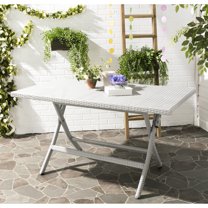 SAFAVIEH Dilettie Outdoor Patio Rectangular Folding Table, Grey