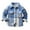 Blue, variant on Hpgjzj Toddler Kids Flannel Shirt Jacket Plaid Long Sleeve Lapel Button Down Shacket Baby Fall Christmas Coat for Boys Girls