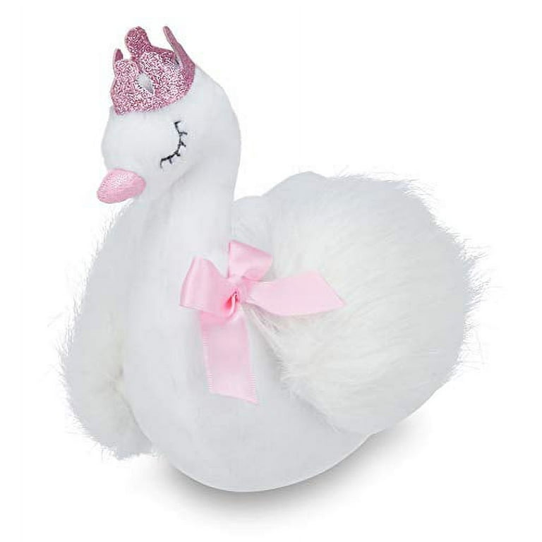 swan teddy with crown