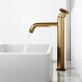 thumbnail image 2 of VIGO Matte Stone Magnolia Composite Rectangular Vessel Bathroom Sink in White with Cass Faucet and Pop-Up Drain in Matte Gold, 2 of 10