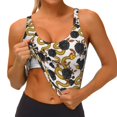 thumbnail image 4 of Fotbe Snake And Rose Pattern Womens' Sports Bra Longline Wirefree Padded with Medium Support Sports Moisture-Wicking Workou Vest,Tank Top-Large, 4 of 9