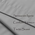 thumbnail image 4 of Juego de Sábanas Microfibra Suave Color Gris Talla King Size | Juego 4 Piezas Ajustables y Resistentes Kyuden Home, 4 of 5