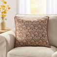 thumbnail image 2 of My Texas House 20 in x 20 in Ginger Floral Velvet Decorative Pillow, 2 of 5