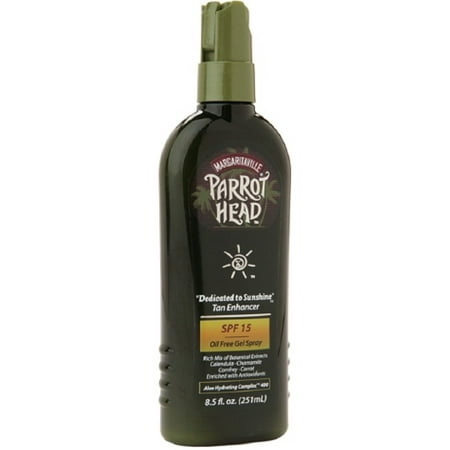 Parrot Head Dedicated to Sunshine Tanning Enhancer Oil, SPF 15, 8.5 Oz.